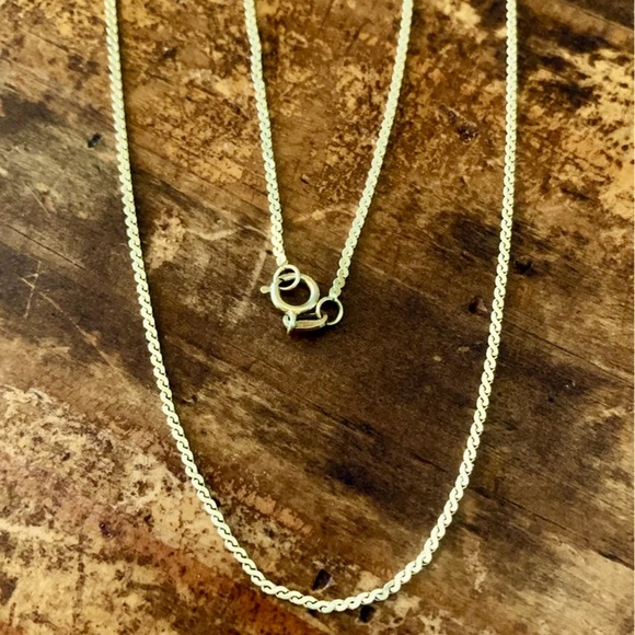 14K solid Gold S-Link Necklace approximately 25